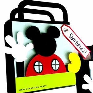 Mickey Clubhouse Party Favors, Mickey Clubhouse Birthday, Mickey Treat Boxes, Mickey Party Decor, Set of 10