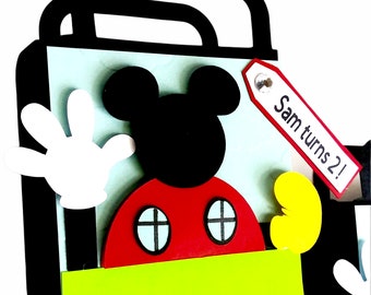 Mickey Clubhouse Party Favors, Mickey Clubhouse Birthday, Mickey Treat Boxes, Mickey Party Decor, Set of 10