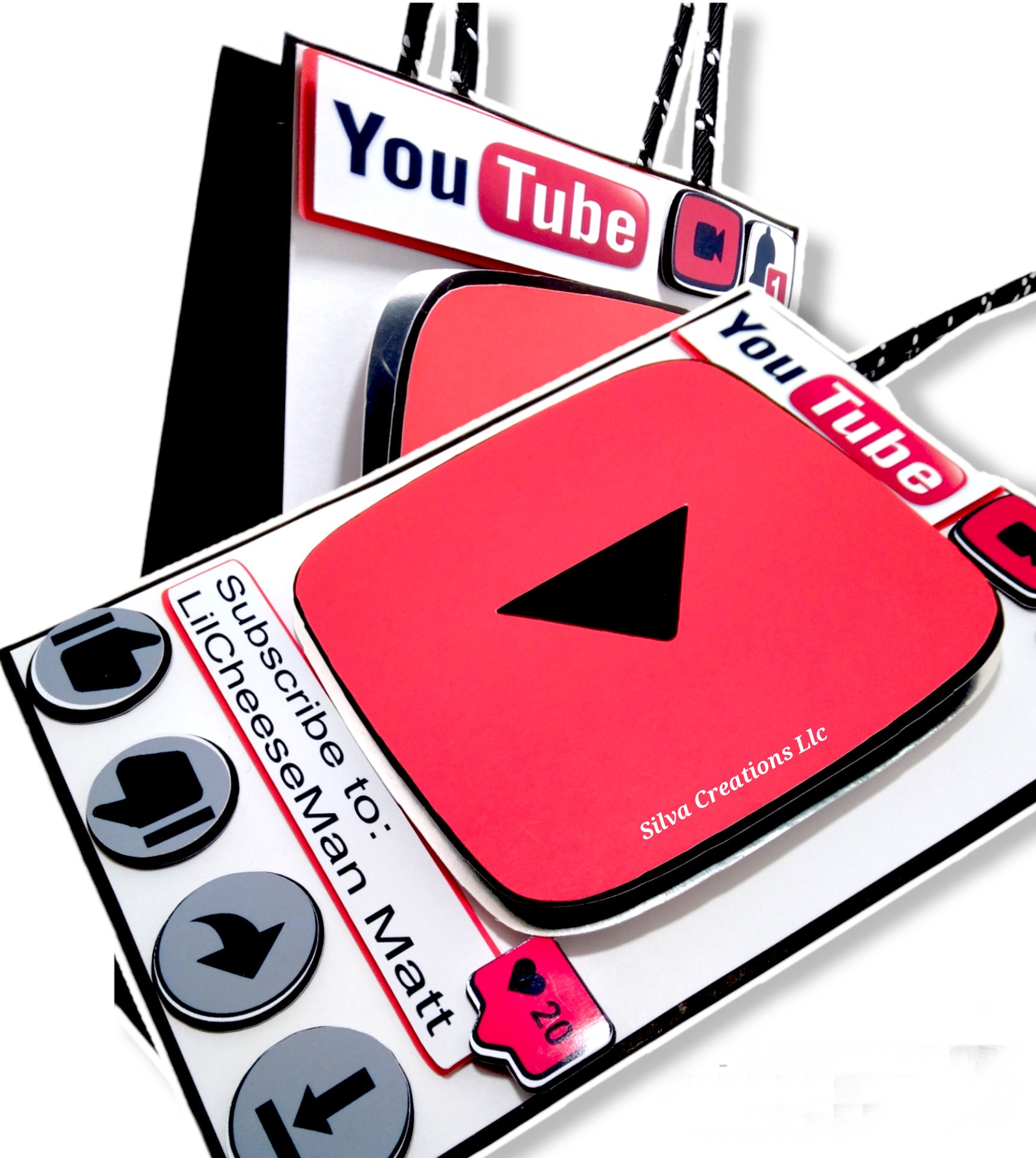 Youtube Party Theme, Youtube Party Supplies, Youtube Birthday Decoration, Youtube Party Box, Set
