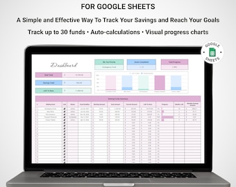 Monitor funduszy amortyzacyjnych, wyzwanie oszczędzania cyfrowego, szablon arkusza kalkulacyjnego Google Sheets
