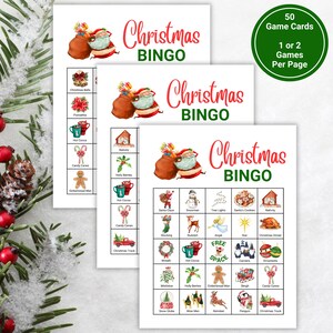 Christmas Bingo Games, Printable Bingo Game Cards, Games For Adults and Kids, Office Party Games, Family Game Night, Work Holiday Bingo