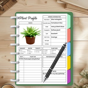 Plant Profile, Watering Schedule, Plant Care Journal, Houseplant Care Instructions Bundle, Gardening Printable, Plant Tracker, Plant Log image 7