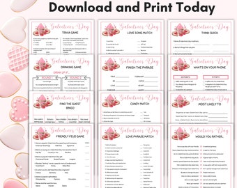 Galentines Day Party Games For Adults, Printable Galentines Day Games Bundle, Ladies Night Games, Girls Night Games, Galentine Games