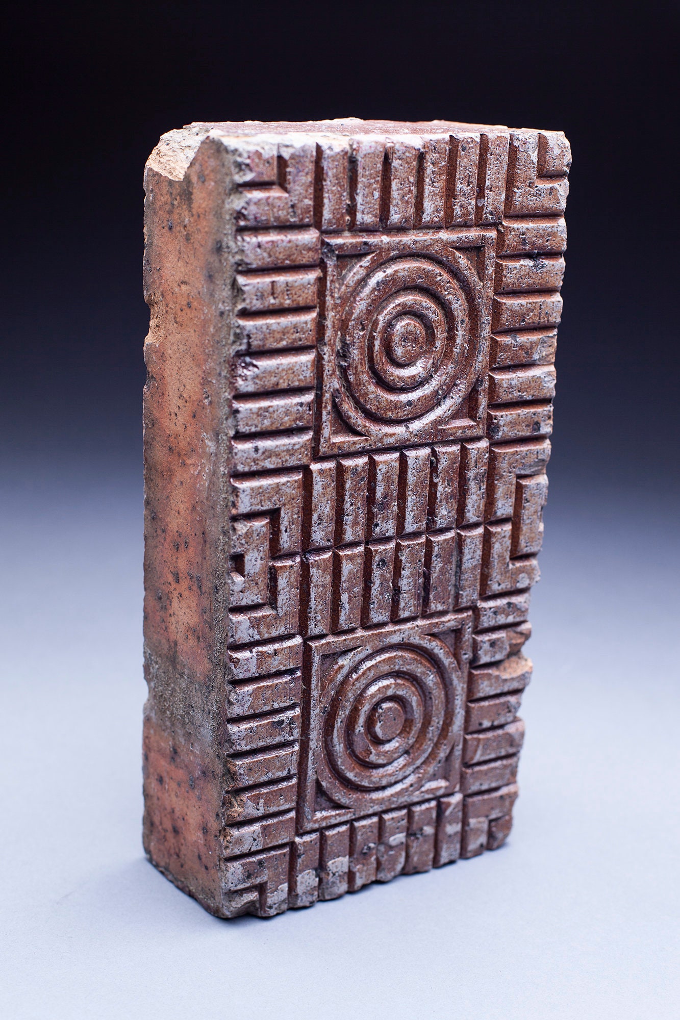 Antique Salt Glazed Nelsonville Ohio Circle Brick Block Etsy