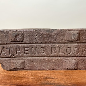 Antique Athens Ohio Brick Block Paver