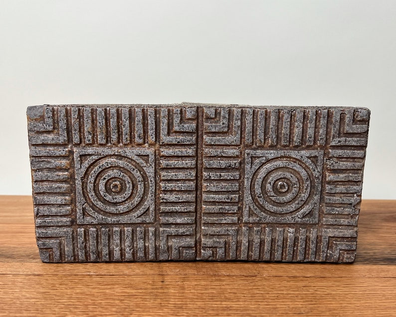 Antique Salt Glazed Nelsonville Ohio Circle Brick Block Etsy