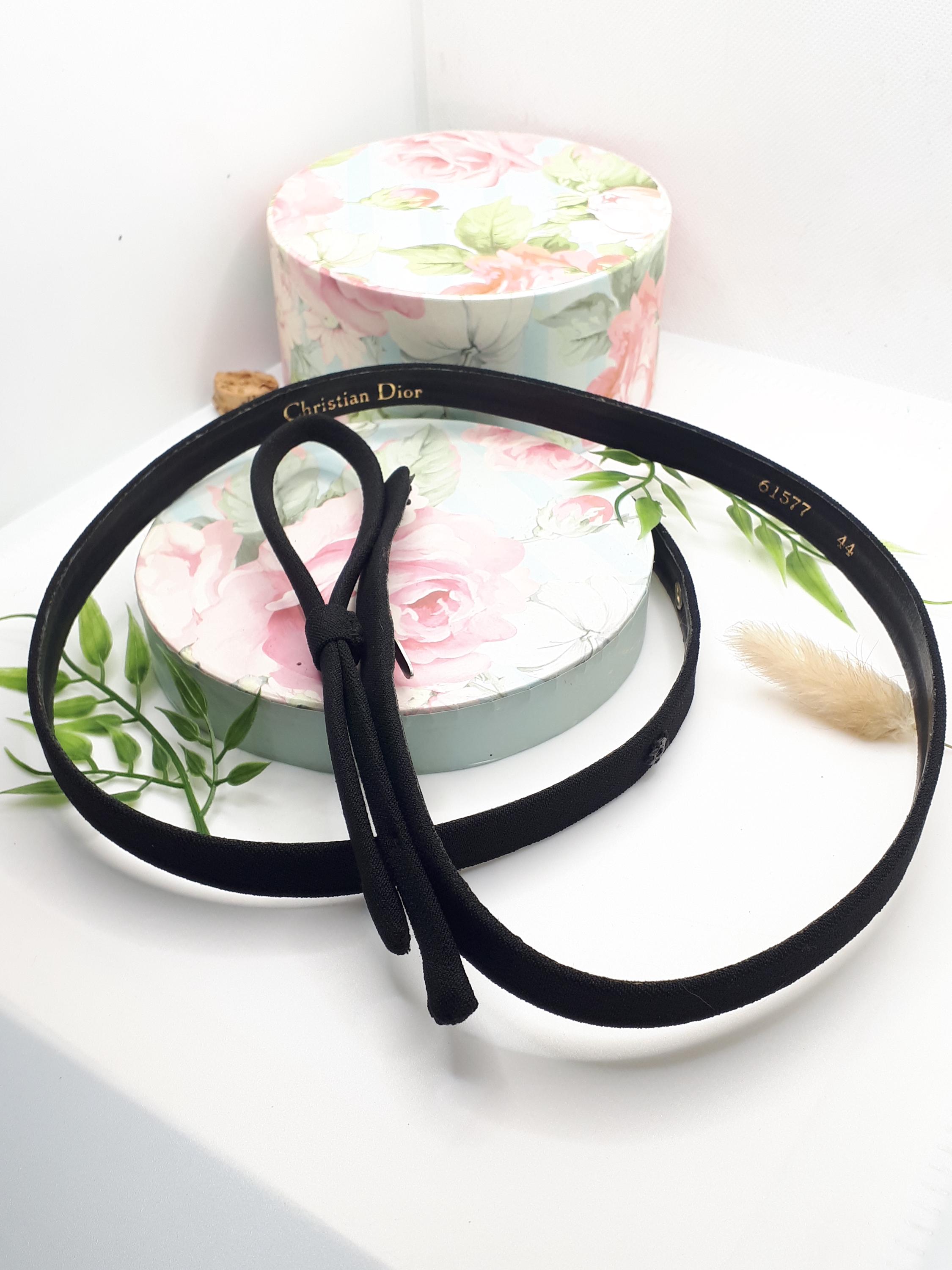 Vintage Christian Dior Ceinture Sash Belt Hand Beaded Grey Satin Last night, I spent hours digging through museum archives  main image 3