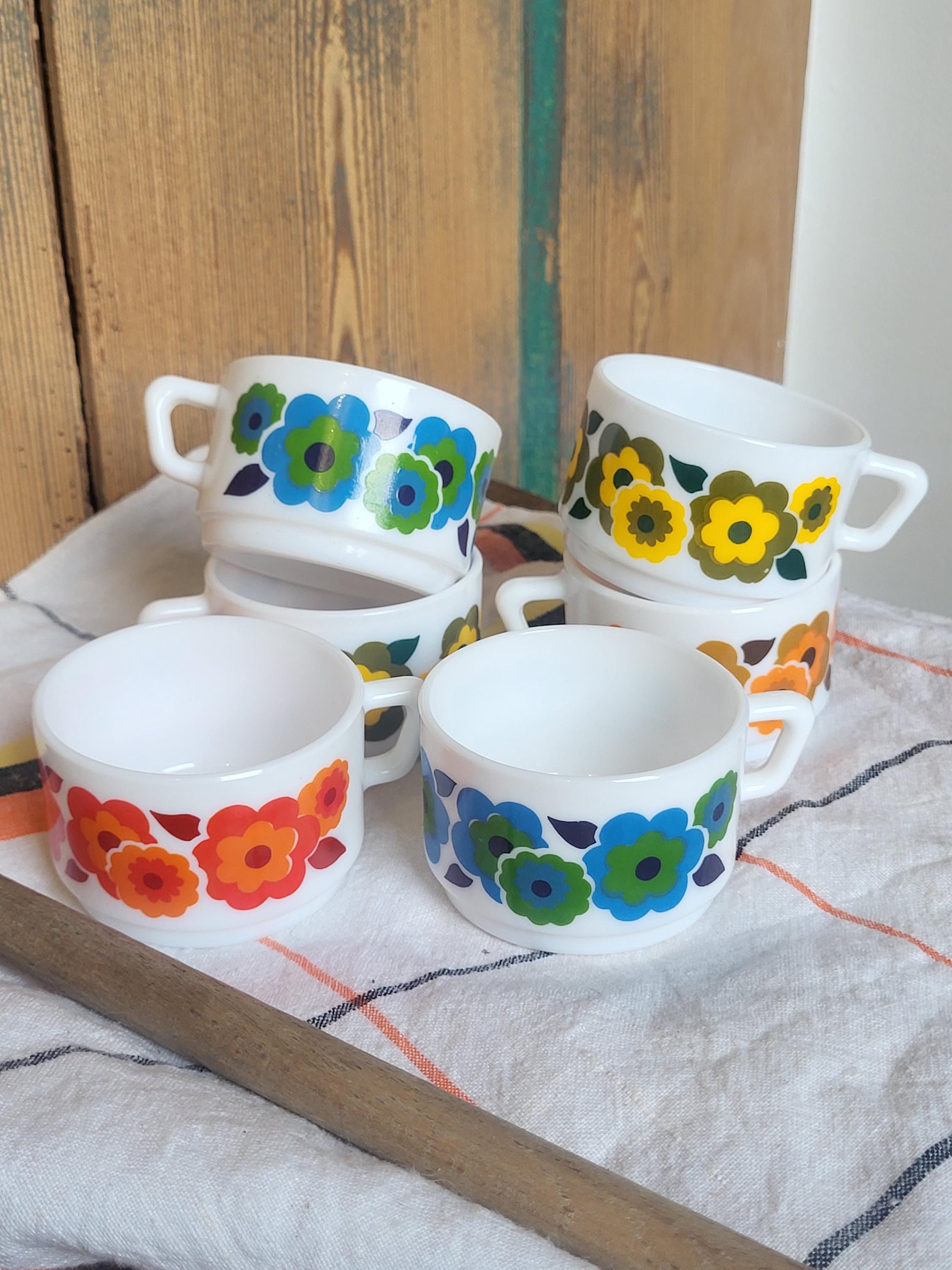 Arcopal | Ensemble de 6 tasses Arcopal Lotus - France