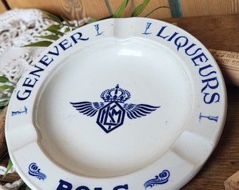 Old advertising ashtray Genever Liqueurs Bols