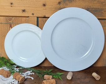 Vintage white porcelain/earthenware plate