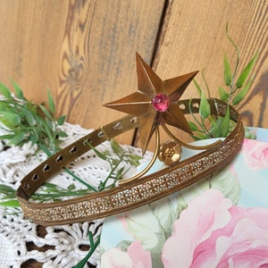 Ancient crown of virgin religious procession. old virgin crown