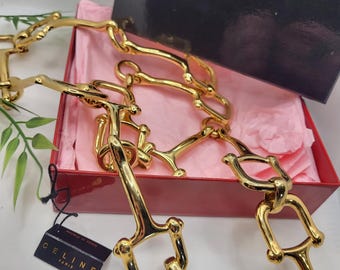 Céline Paris | Vintage Gold Chain Belt Haute Couture French Designer CÉLINE PARIS