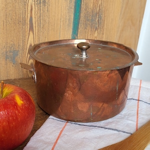 Pretty little copper casserole dish