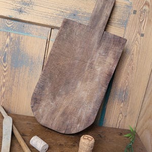 Old cutting board, wooden bread board, primitive kitchen, rustic wooden board