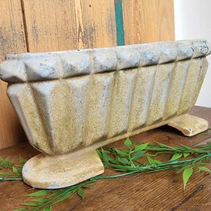 Magnificent and massive cast iron planter from the Art Deco period