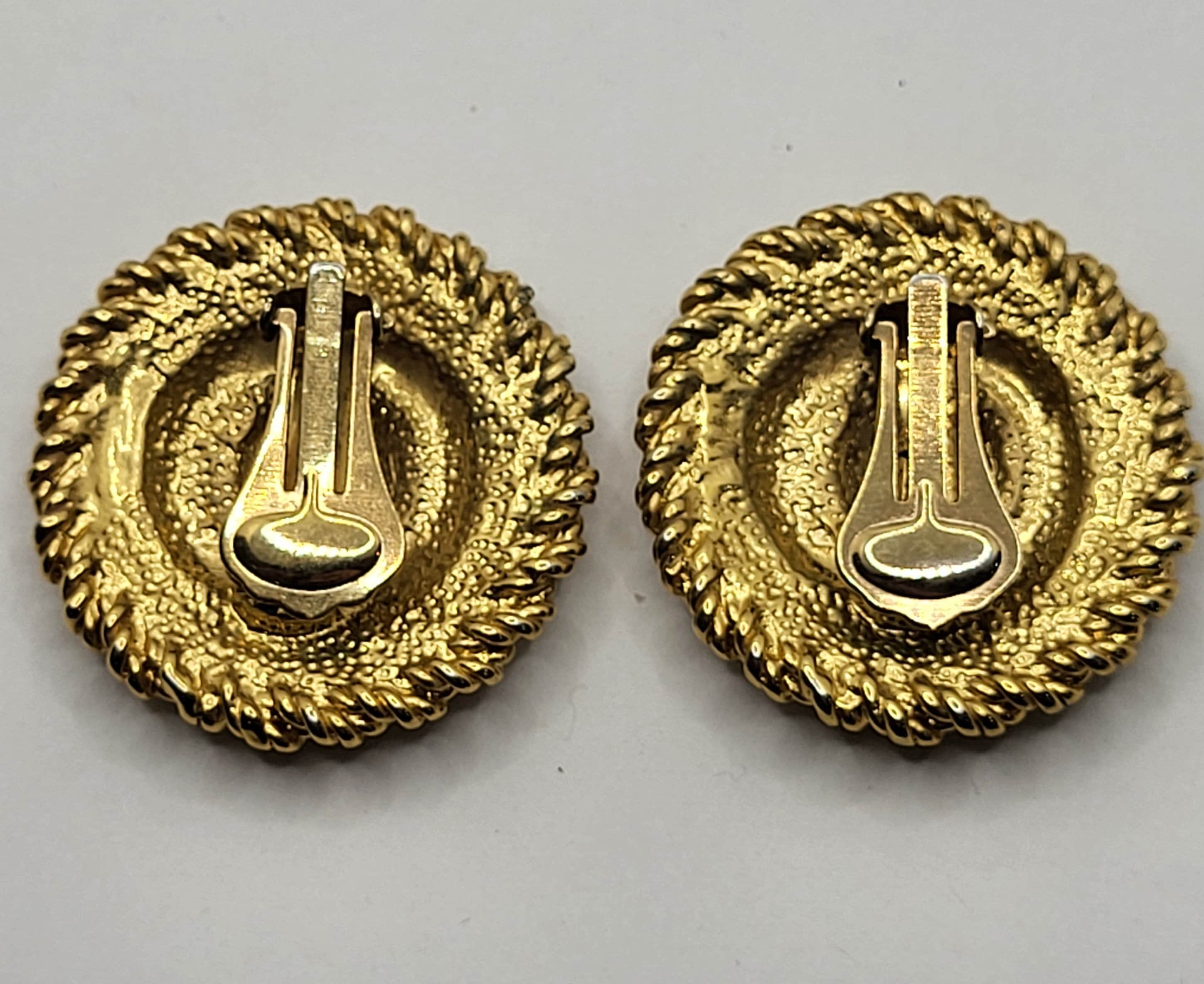 Boucles D'oreilles Vintage Clips - Imposantes, Style Rétro, Occasion