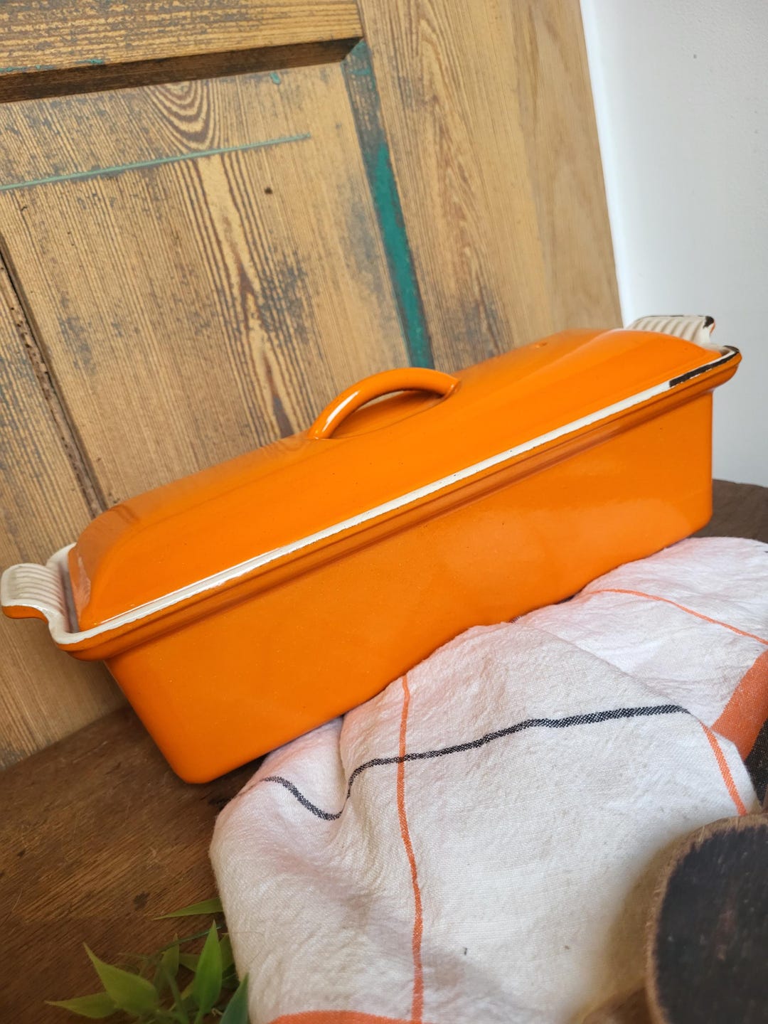 Le Creuset Terrine Foie Gras En Fonte Emaillee N°32 Rectangle Orange