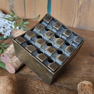 Vintage designer bronze ashtray