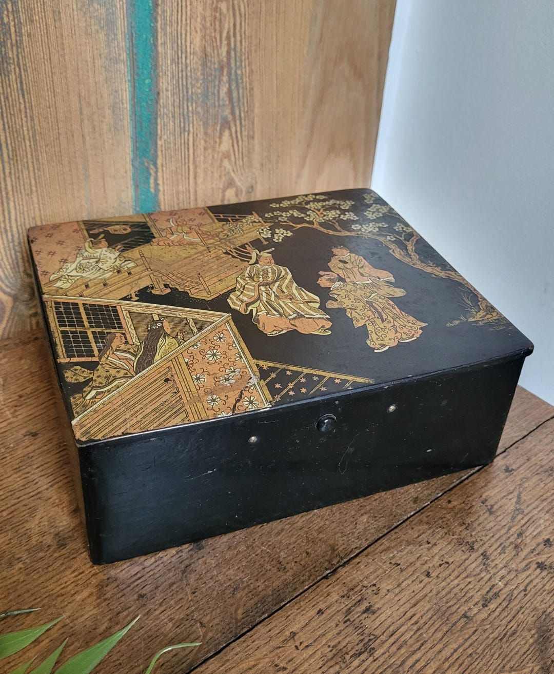 Boiled Cardboard Box With Asian Chinese and Japanese Decoration - Etsy