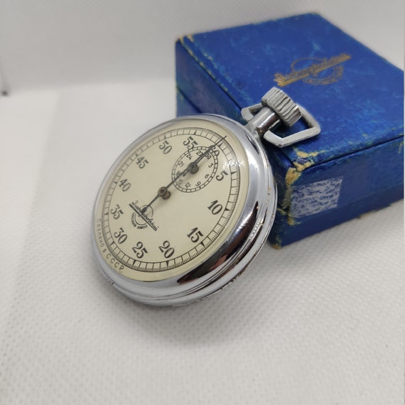 Soviet era USSR Vintage Mechanical Stopwatch-Chro… - image 5