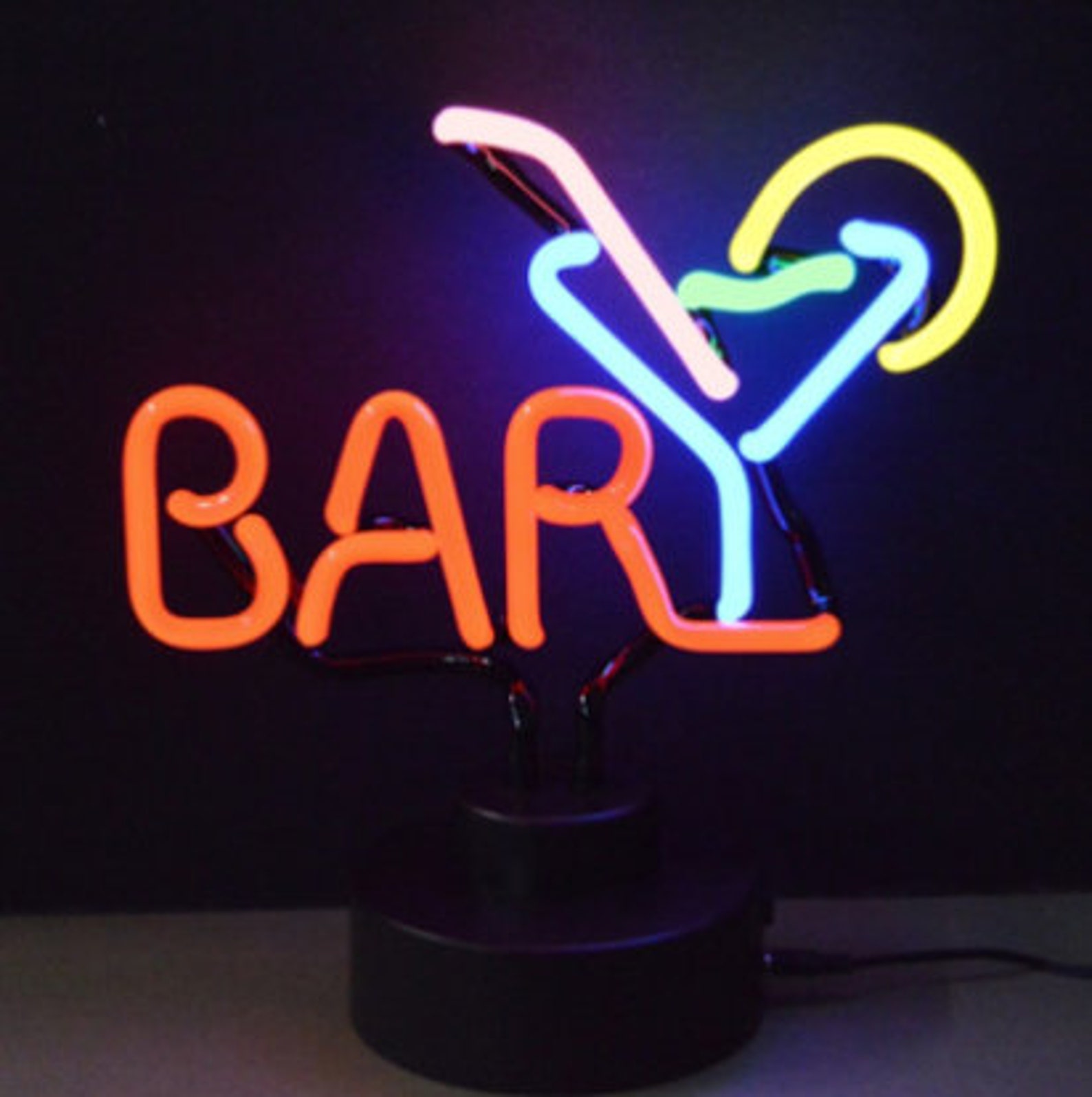 Bar Martini Neon Sign Bar Neons / Wall Decor / Man Cave / Etsy