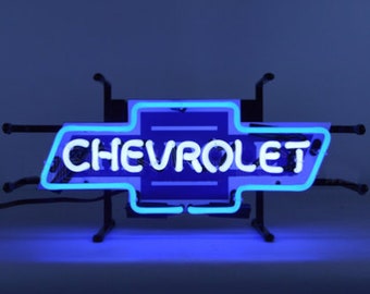 GM Bowtie Trucks Chevy Dealer Chevrolet Sales & Service Embossed Tin Sign 