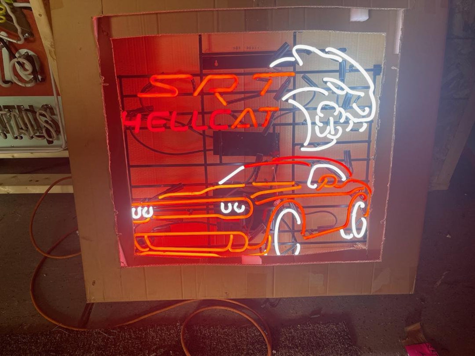 SRT Hellcat Neon Sign / Classic Car Signs / Dodge Racing Cars Etsy