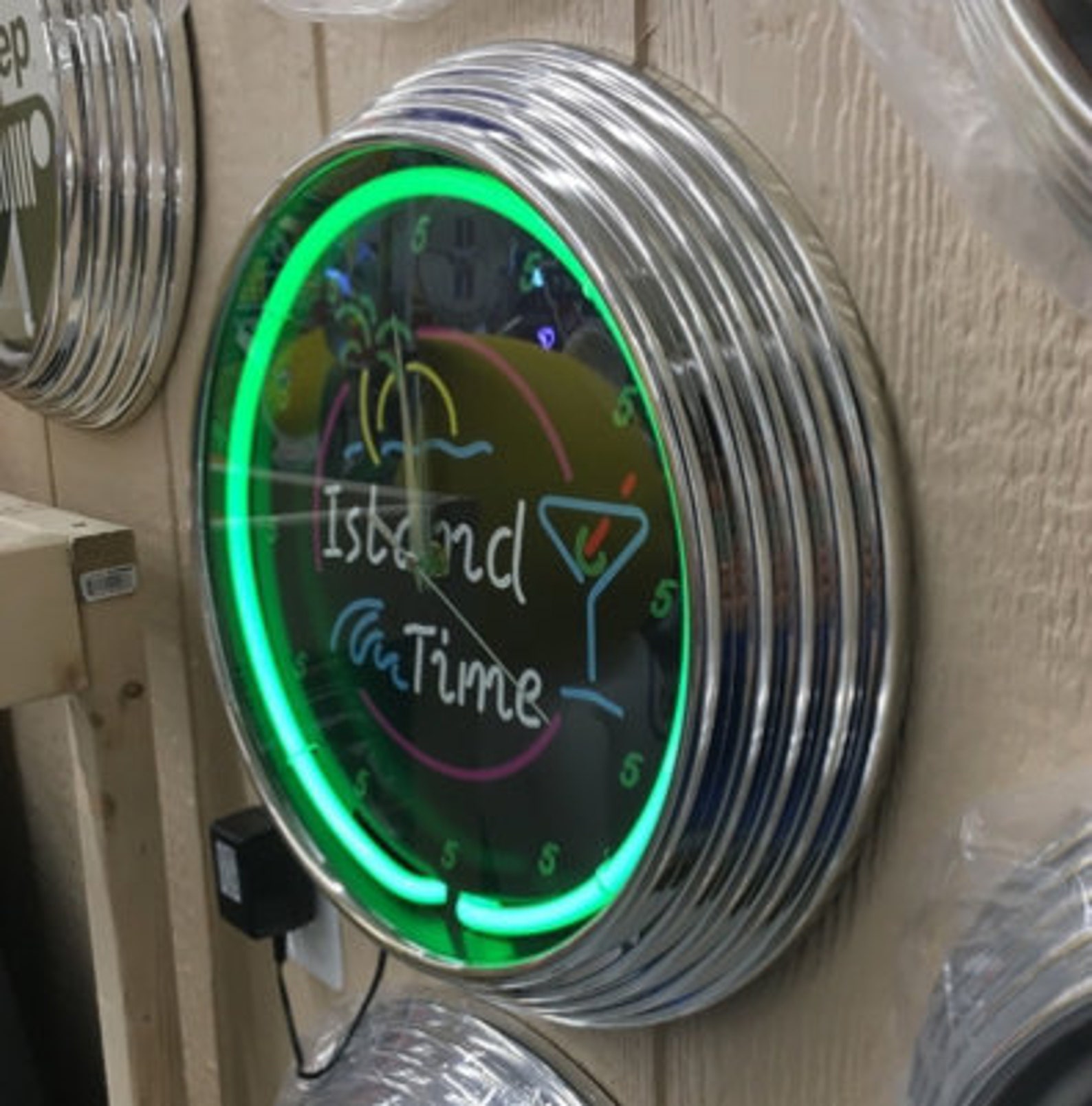 Island Time Neon Clock Signs Neons Clocks / Bar Decor / Etsy