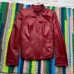 Vintage Leather Jacket Women&#39;s Size S