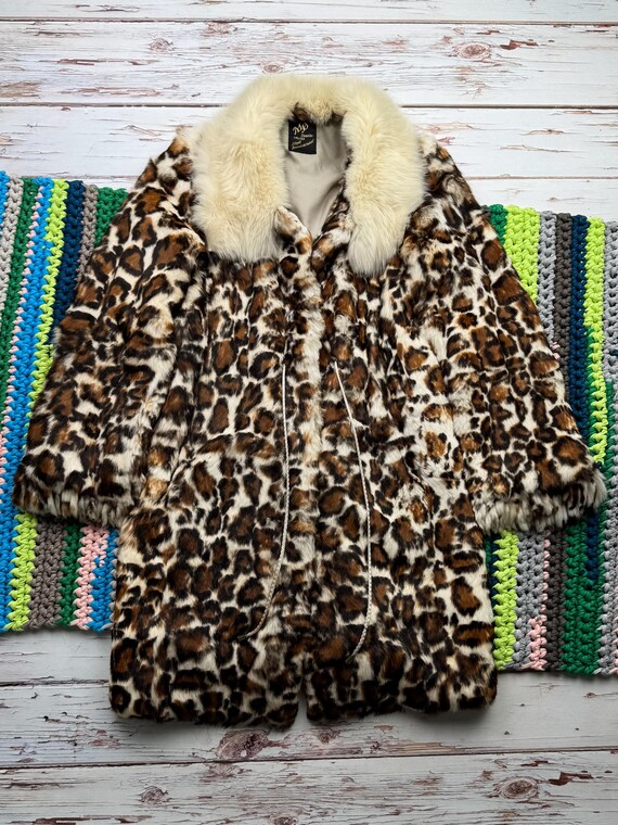 Leopard Print Coat Leopard Rabbit Fur Coat ANGIE DISTRESS