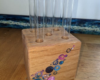 Test tube vase, flower centre piece