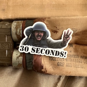 WWII Saving Private Ryan Higgins Boat Driver “30 seconds” vinyl sticker