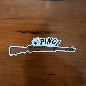 WWII M1 Garand “Ping sound” vinyl sticker