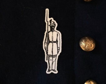 Civil War soldier at shoulder arms