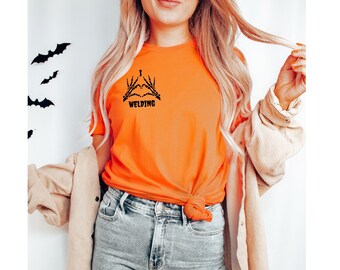 I Heart Welding T-Shirt in Orange