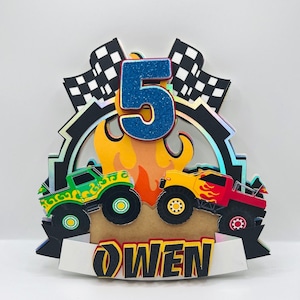 Monster Truck Cake Topper | Monster Truck Party Decor.