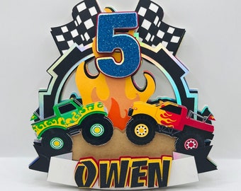 Monster Truck Cake Topper | Monster Truck Party Decor.