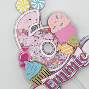 Candyland Inspired Cake Topper, Candy Cake Topper.