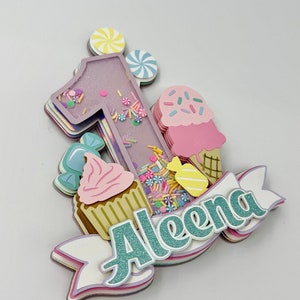 Candyland Inspired Cake Topper, Candy Cake Topper.