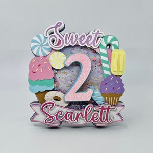 Candyland Inspired Cake Topper, Candy Cake Topper.