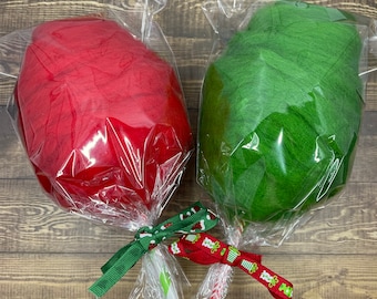 The Ho Ho Ho Holiday Cotton Candy (faux cotton candy, Christmas home decor, holiday tiered tray, Christmas tiered tray)