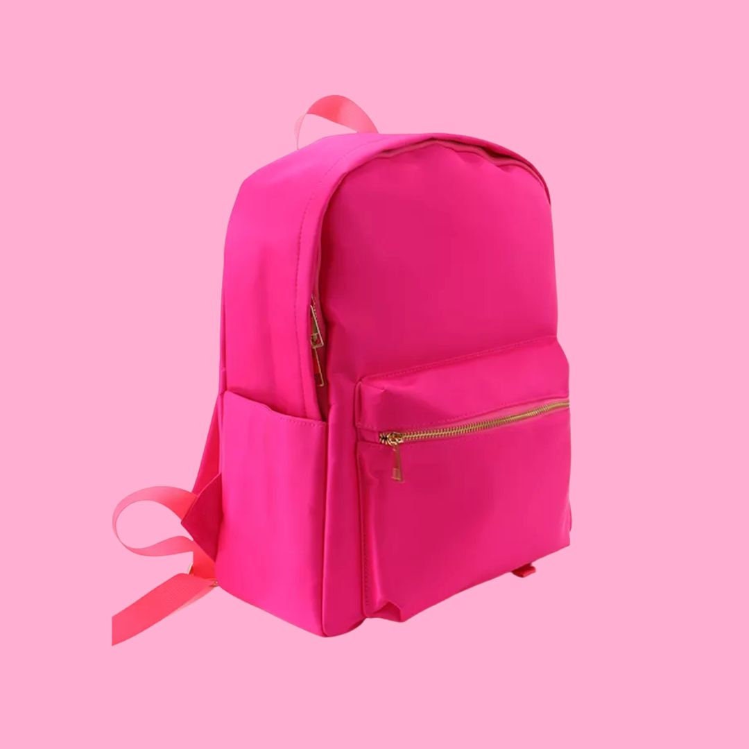 The Hot Pink Bags nylon Bags Hot Pink Nylon Bag Chenille Etsy