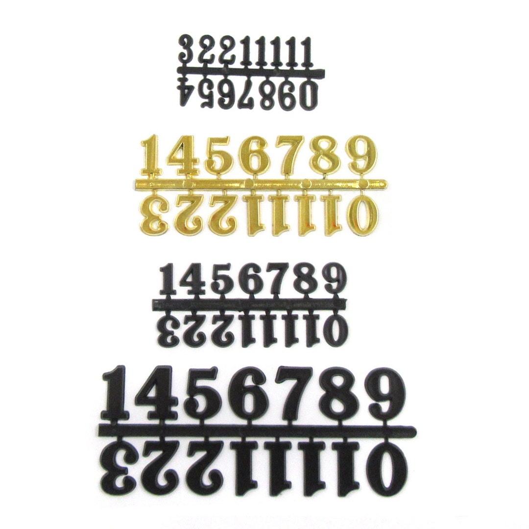 Self Adhesive Clock NUMBERS Fixtures Mechanism DIY Repair Projects