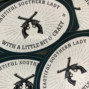 Bella Southern Lady 2 pollici laptop sticker