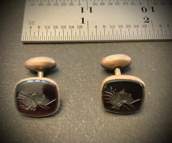 Cuff links- Onyx - image 1