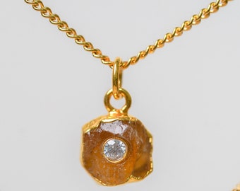Citrine Necklace, Citrine Crystal, Citrine Jewelry, Raw Citrine Necklace, Citrine Pendant, Citrine Crystal Necklace, Raw Citrine, Christmas