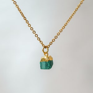Malachite Necklace, Obsidian Necklace, Malachite Pendant, Gold Jewelry, Crystal Necklace, Unique Necklace, Gifts For Her, Charm Necklace