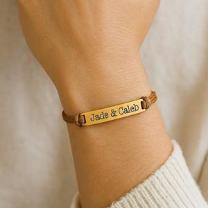 Custom Rope Bracelet, Personalized Name Bracelet, Coordinates Bracelet, Adjustable Bracelet, Matching Couple Bracelets, Christmas Gifts