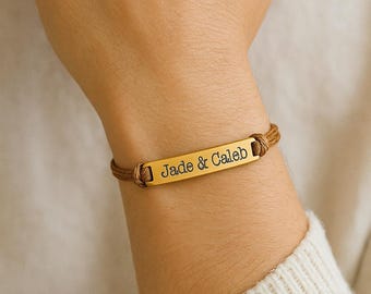 Custom Rope Bracelet, Personalized Name Bracelet, Coordinates Bracelet, Adjustable Bracelet, Matching Couple Bracelets, Christmas Gifts