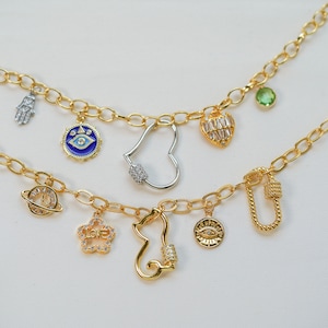 Custom Charm Necklace, Choose Your Own Charms, Personalized Jewelry Gift, Unique Customizable Necklace, Design Your Own Custom Necklace